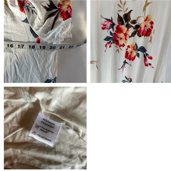 Women’s White Floral Dress Size XXL - Picture 3 of 3